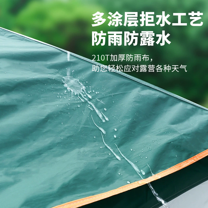 Travel automatic handheld folding windproof tent for camping, equipment, fully automatic, increased thickness