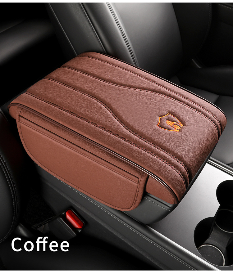 Car Armrest Box Pad Universal Storage Bag Car Phone Pocket