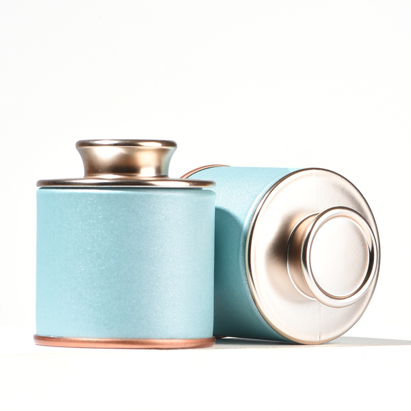 Portátil pequeña olla de té tarro de té caja de embalaje Té Negro Té Verde Oro Junmei túnica roja tarro vacío Universal Tarro de papel de tamaño pequeño