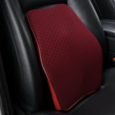 Headrest | Pillow - grid-lumbar-support-martha-red