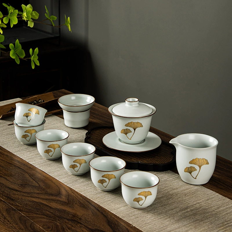 Ruyao керамический чайный набор кунг-фу простой китайский набор домашнего офиса