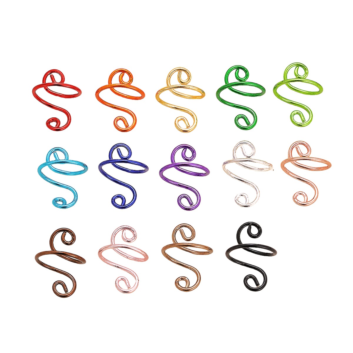 2024 nuevo anillo de suéter de tejer de Amazon envuelto anillo de suéter de crochet electroforesis anillo de crochet de color