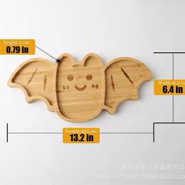 跨境万圣节托盘装饰木质节日托盘圣诞节节日氛围托盘水果点心盘
