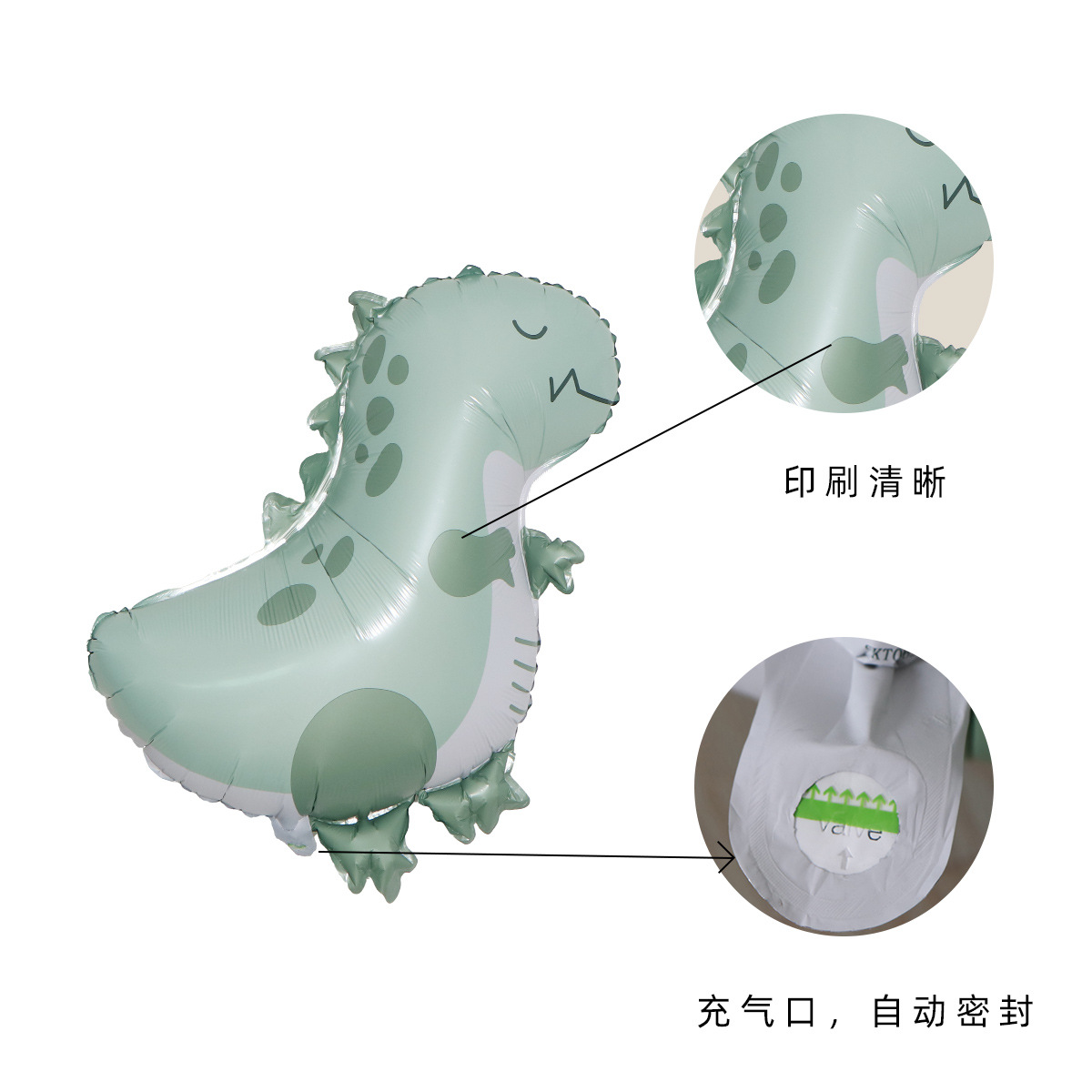 Nueva versión Q de dibujos animados animal dinosaurio pingüino ballena película de aluminio globo bebé fiesta de cumpleaños decoración del evento