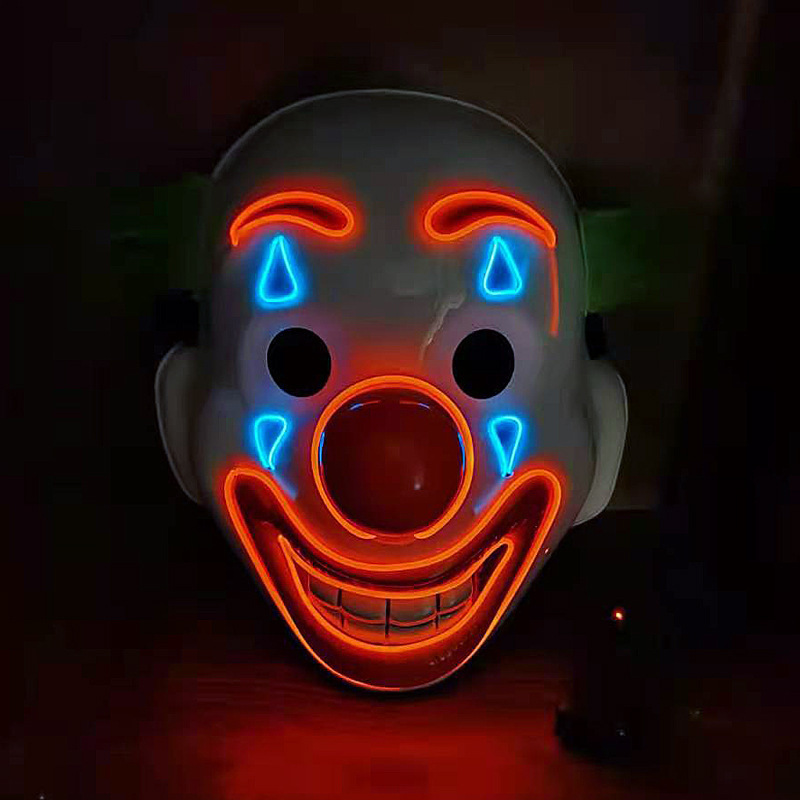 Clown ELLuminous Mask Halloween Flash Props
