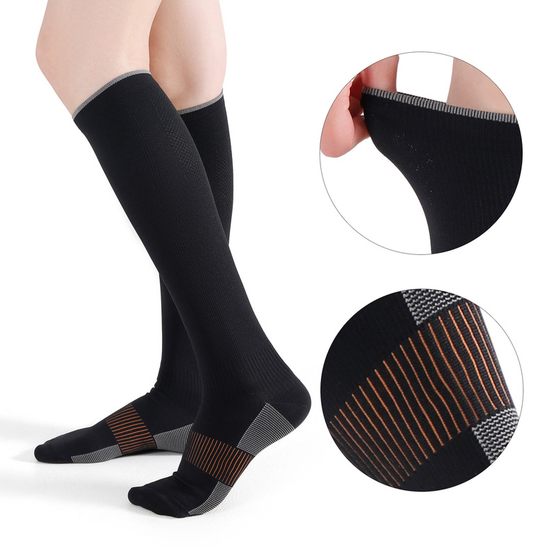 Cross-Border Gradient Pressure Professional Sports Calf Socks Running Skipping Rope Compression Socks Yoga Slimming Elastic Socks Wholesale