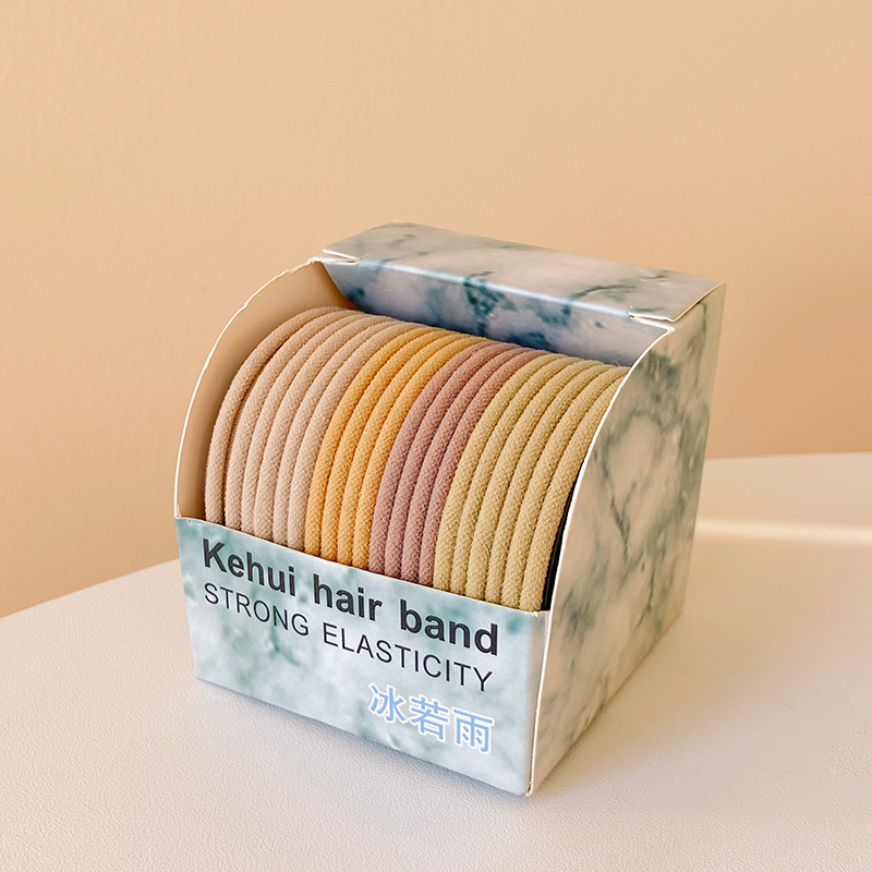 Cuerda de pelo banda de goma Nueva banda de pelo de color de gradiente de color cuerda de Pelo elástico de alta color simple no duele el pelo tocado pelo