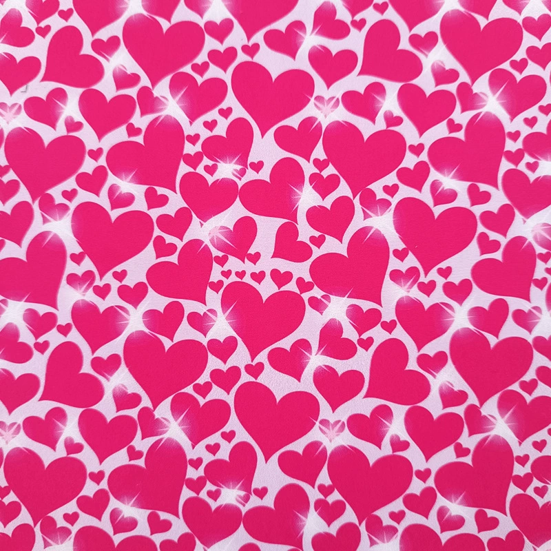 Amazon Valentine's Day Handmade cloth head cloth group DIY patchwork love plaid letter digital printing fabric