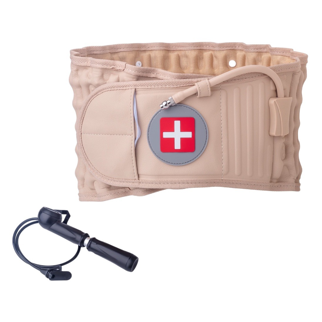 Cinturón inflable transfronterizo de comercio exterior cinturón inflable disco lumbar correa de tensión prominente Protección deportiva universal cintura correa de tracción