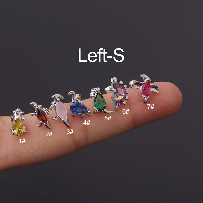 Ear Cartilage Rings & Studs Fashion Animal 316 Stainless Steel  Copper Plating display picture 4
