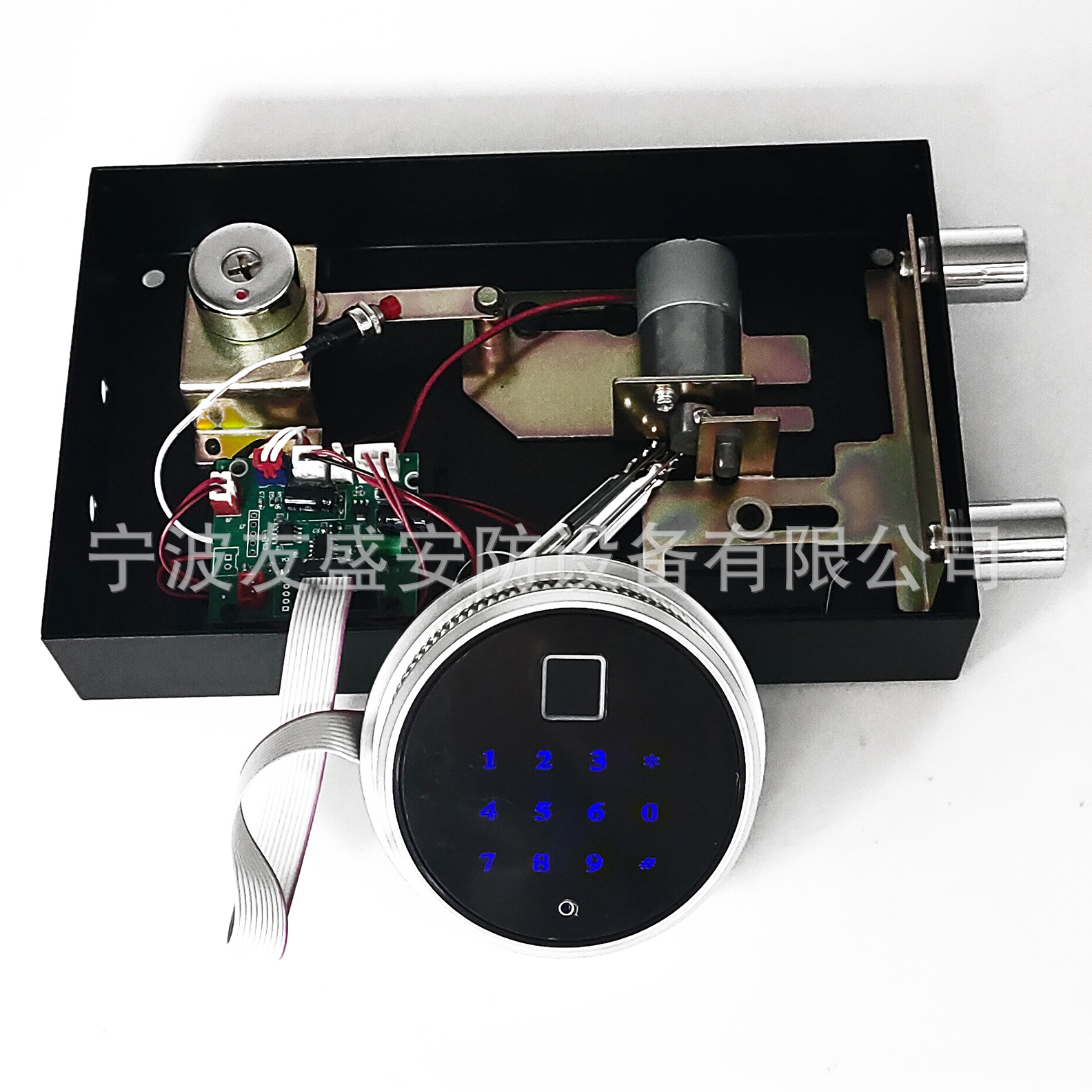 圆枪柜指纹锁保险箱指纹锁指纹密码柜锁保密柜指纹锁文件柜指纹锁