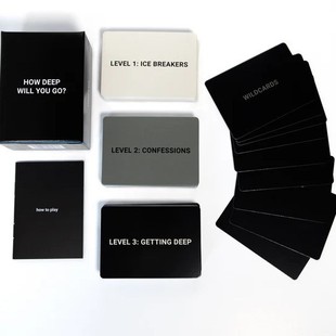 Cross-Border New Product How Deep Will You Go? Original Conversation Game Card