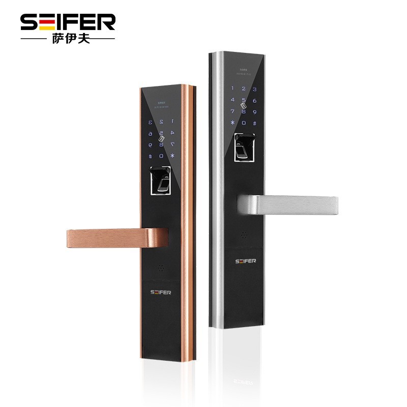 Cerradura electrónica antirrobo inteligente personalizada de hotel familiar APP desbloqueo automático cerradura de puerta inteligente con contraseña de huella digital