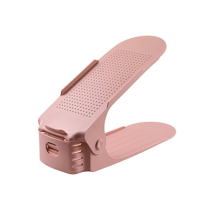Estante de zapato de almacenamiento integrado para hogares de ahorro de espacio ajustable estante de almacenamiento de zapatos de doble capa dormitorio armario de zapatos artefacto mágico
