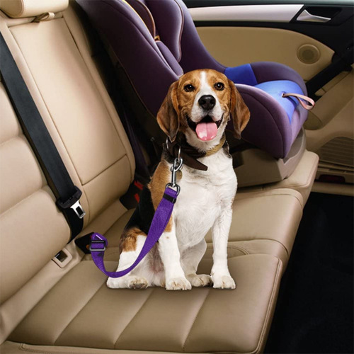 Car pet safety belt socket car pet leash pet dog car seat belt nylon multi-color