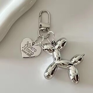 Ins Style Love Blow Dog Keychain Cartoon Doll Pendant Jewelry Versatile Bag Acrylic Jewelry Accessories