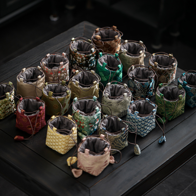 Travel Pot Bag, Master Cup, Personal Cup Bag, Outdoor Storage Bag, Small Tea Cup, Travel Tea Set, Portable Cloth Bag