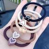 Milk tea, coffee hair rope, ponytail, hair accessory, case, Korean style