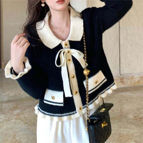 The laid-back style loose, casual and versatile sweater jacket is a new fashion hooded knitted cardigan for women in the autumn and winter of 2022 pic 26
