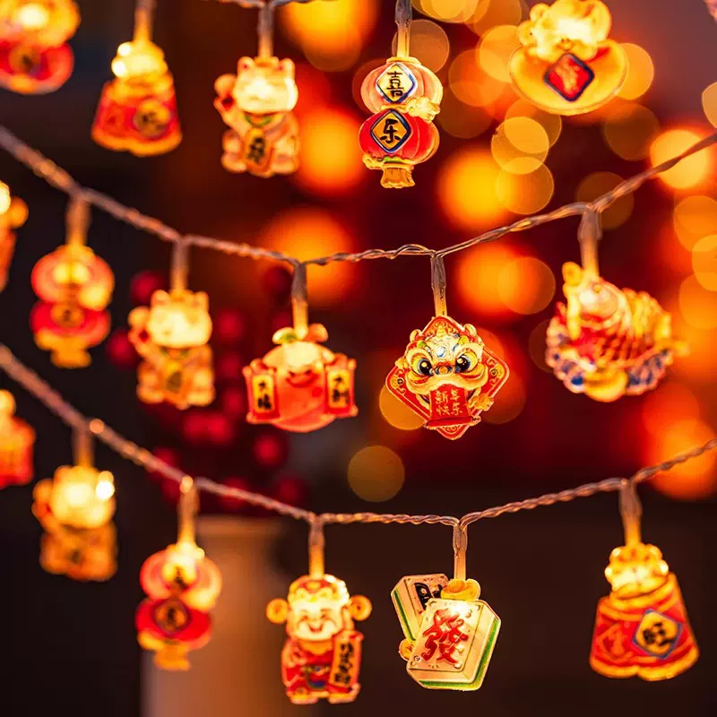 2026过年彩灯气氛led灯串春节阳台庭院氛围布置挂件新年装饰灯饰