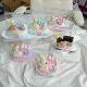 Macaroon Bathtub Bear Cream Mud Sense Food Grade Silicone Pinch Music Decompression Toy Decompression Toy Pinch Music