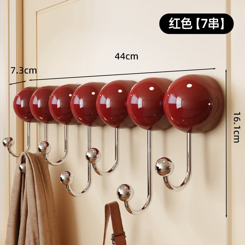 家庭用吸盤フック、パンチングなし、衣類や帽子の収納ラック、アンティークスタイルの強力なフック、洋服フック収納ラック|undefined