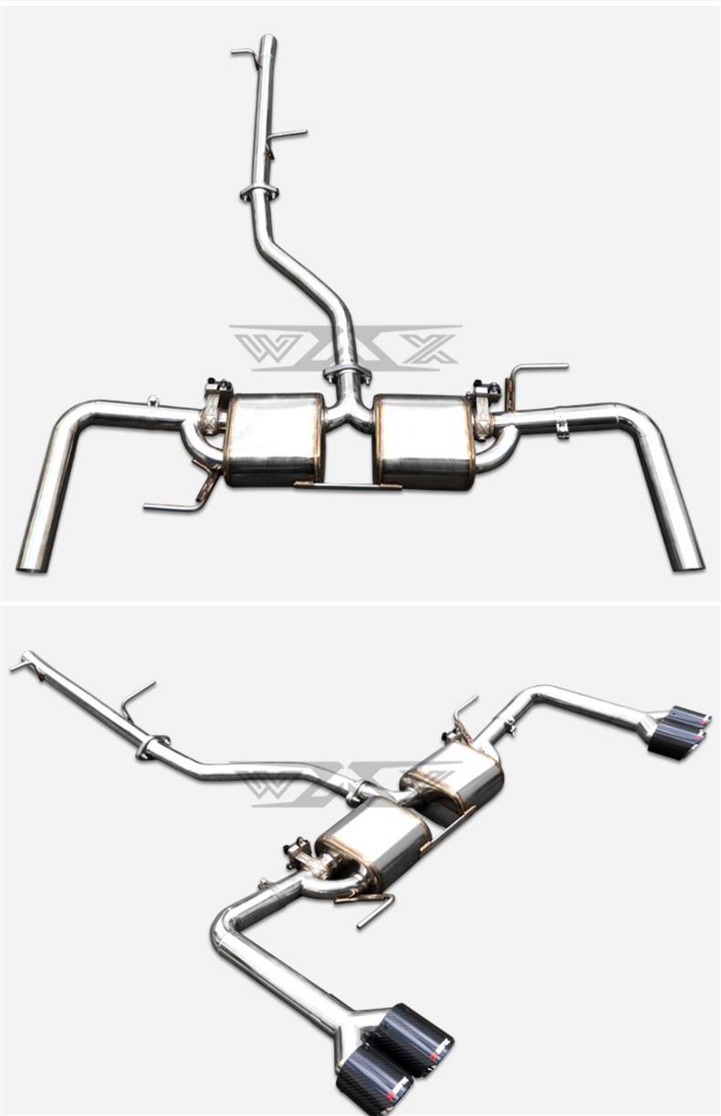 Suitable for Volkswagen Tiguan L Touang X Touareg Exhaust Pipe Modification Sound Wave Mid-tail Valve Explodes Street Running Sound