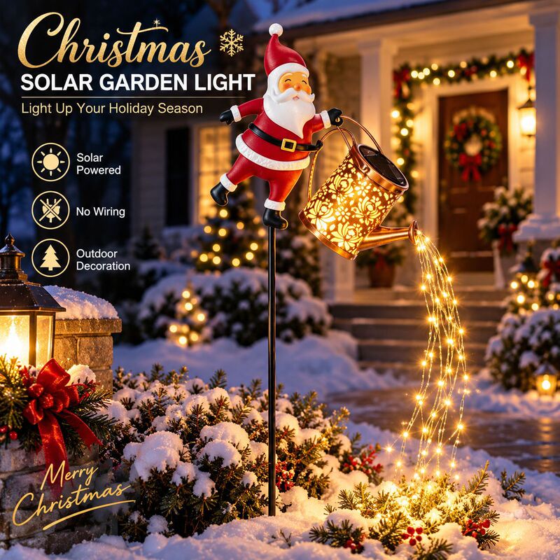 Cross-border solar-powered Christmas decorations, including Santa Claus stake lights, outdoor garden lights, and landscape lights for creating a festive atmosphere Cross-border solar-powered Christmas decorations, including Santa Claus stake lights, outdoor garden lights, and landscape lights for creating a festive atmosphere
