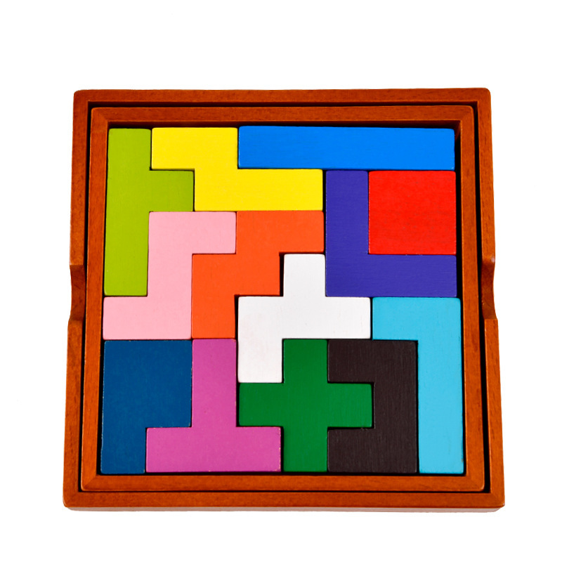 Wooden Toys Russian Puzzle Blocks Hot-Selling Children's Brain-Teasing Colorful 13-Piece Brain Teaser Wooden Toys Russian Puzzle Blocks Hot-Selling Children's Brain-Teasing Colorful 13-Piece Brain Teaser