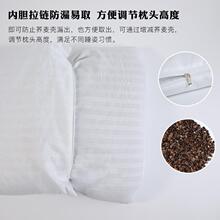 成人荞麦壳枕芯荞麦皮双层枕芯荞麦壳儿童学生颈椎枕护颈枕头家用