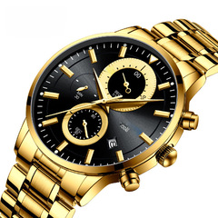 nibosi手錶防水日曆男表時尚休閒石英表支持授權