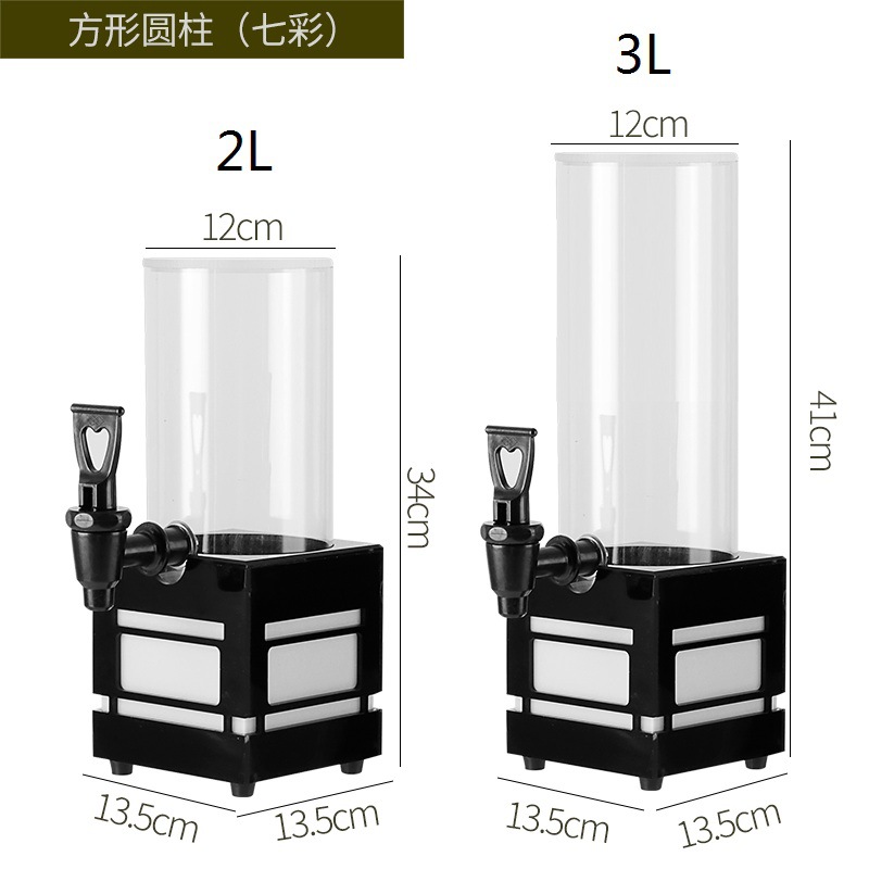 3 litros barril de cerveza KTV barril de vino barril de cerveza Bar mercado nocturno olla de jugo barril de vino emisor de luz