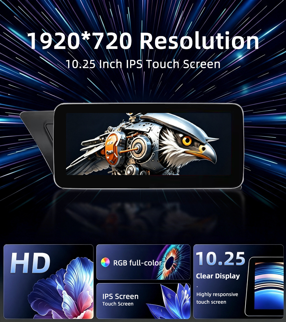 Suitable for Audi A4 A5 B8 Android car DVD navigation all-in-one machine with wireless Carplay and large screen playback