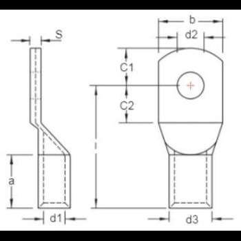 健和兴 KST  TLK铜管端子(铜鼻子)  每包100个 TLK35-12 13T0914『固安捷』