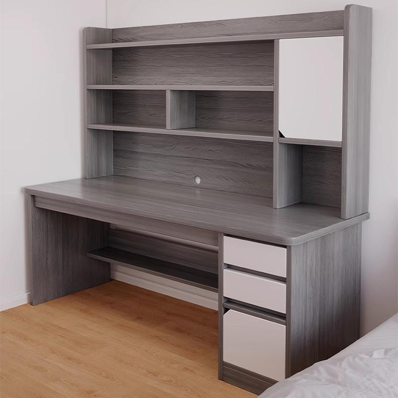 Desk Student Home Bookshelf Integrated Bookcase Computer Desk Rental House Space Utilization Suitable for High School Students
