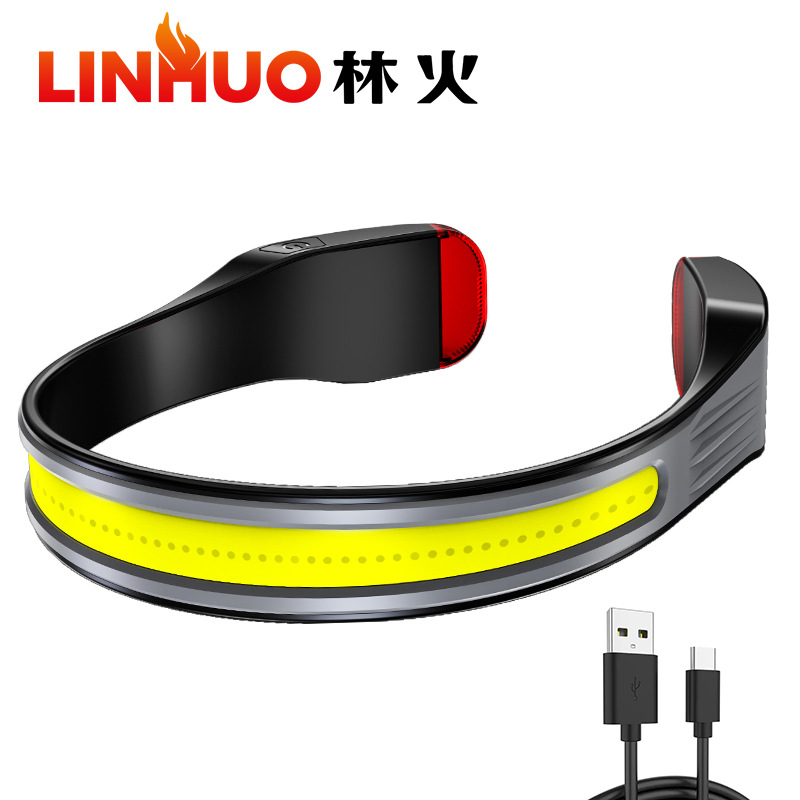 2022 nuevo transfronteriza COB faro LED mini faro tipo-C recargable noche al aire libre pesca noche corriendo halter luz