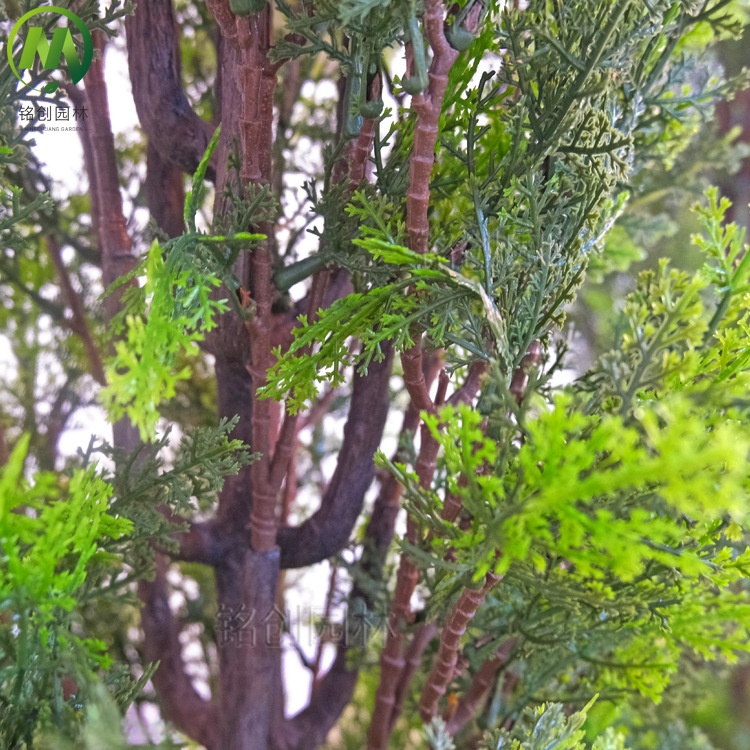 Simulación fresca árbol de Navidad Pino ciprés árbol artificial bonsai simulación cedro bonsai decoración simulación ciprés bonsai