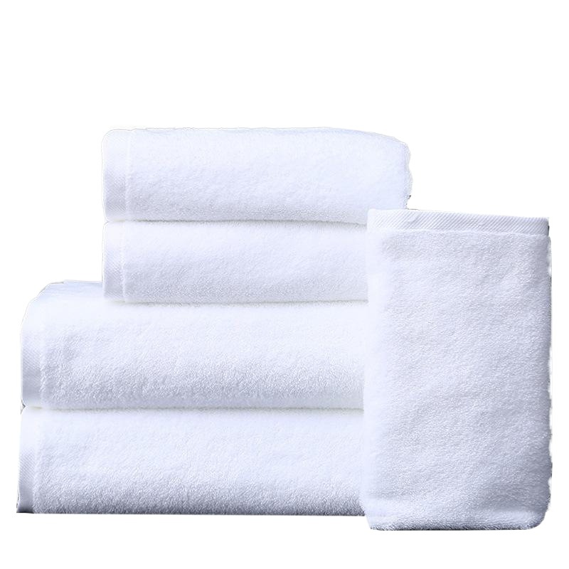 Five-star hotel bath towel cotton thickened white towel hotel swimming bath towel cotton enlarged hotel bath towel