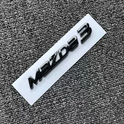 Car logo Overseas Version Front and Rear - overseas-version-mazda3-black