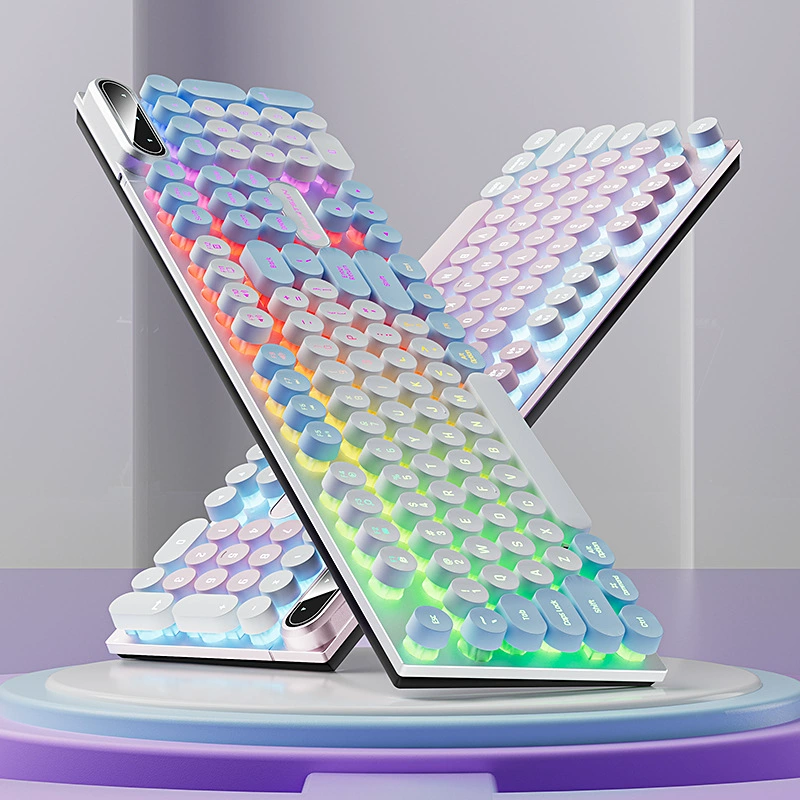 Механическая клавиатура, мышь, набор, образец platinum 100, панковский стиль