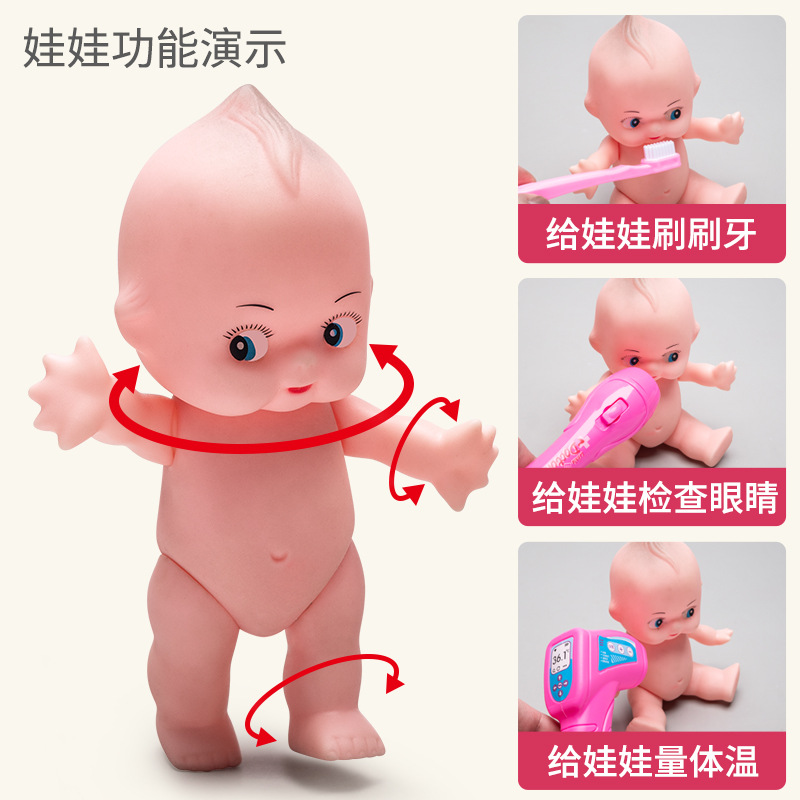 Los niños juegan a las casitas pequeño doctor juego de juguete chica enfermera herramienta inyección caja médica estetoscopio Masculino