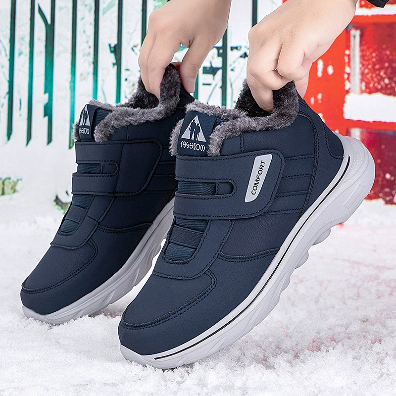 Keep warm winter non-slip walking shoes, soft sole