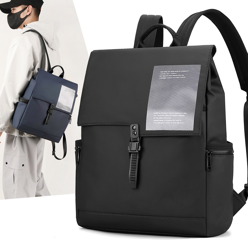 Summer New Backpack Large Capacity Fashion Trendy Senior high school College Student Backpack Multi-functional Casual Men's Backpack