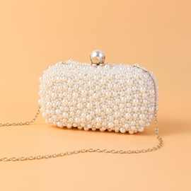 2022新款珍珠晚宴包派对旗袍珍珠手拿包宴会包高级感手工珠绣包