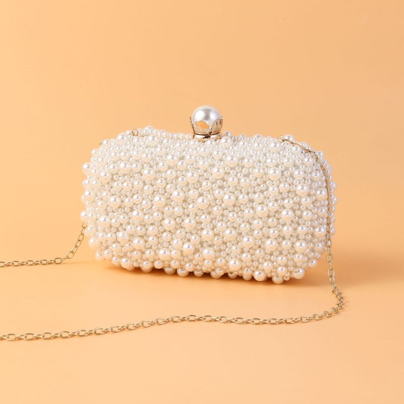 2022 New Style Pearl Evening Bag Party Cheongsam Pearl Clutch Bag Banquet Bag High-end Handmade Beaded Bag