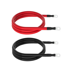 Car battery cable marine battery cable 2AWG pure copper heavy tin lug battery wiring