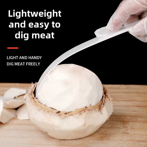 Stainless steel opener coconut soft knife take coconut egg soft ruler peeling egg artifact professional opener tool coconut ball