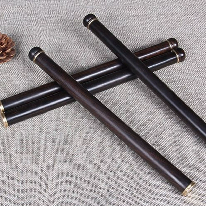 Хучжоу черное дерево инкрустированные Латунь твердой древесины благовония трубки с ладан вставить деревянные благовония ствол твердой древесины сандалового дерева линии благовония трубки для оптовой