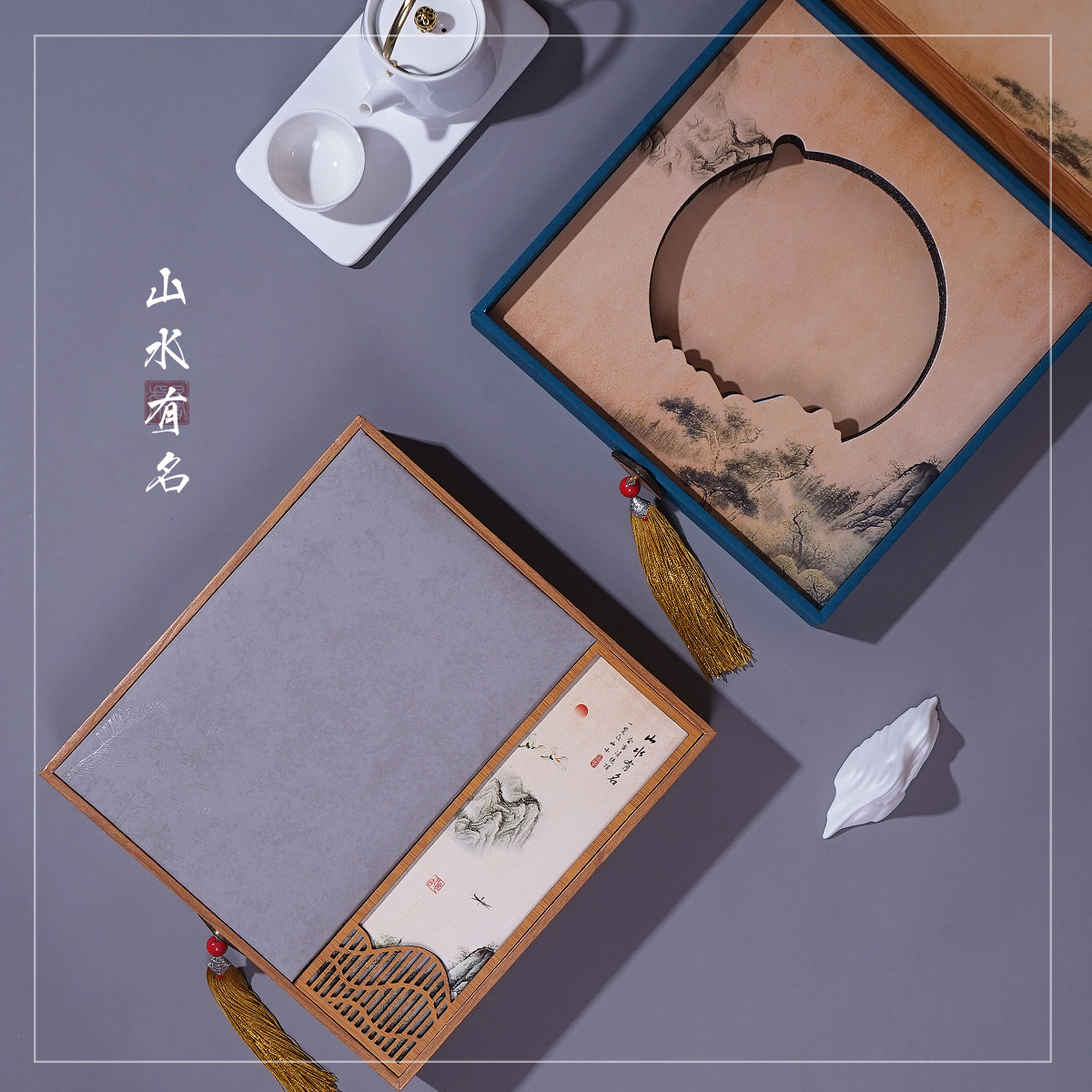 空盒茶七子包装盒饼老白茶叶普洱茶礼盒通用357茶饼g饼盒