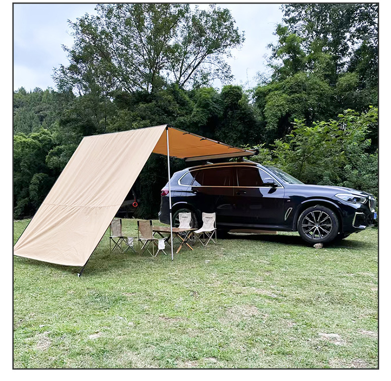 Car Side Account Canopy Tent Outdoor Car Side Cloth Off-road Vehicle Sunshade Curtain Camping Self-driving Camping Sunscreen